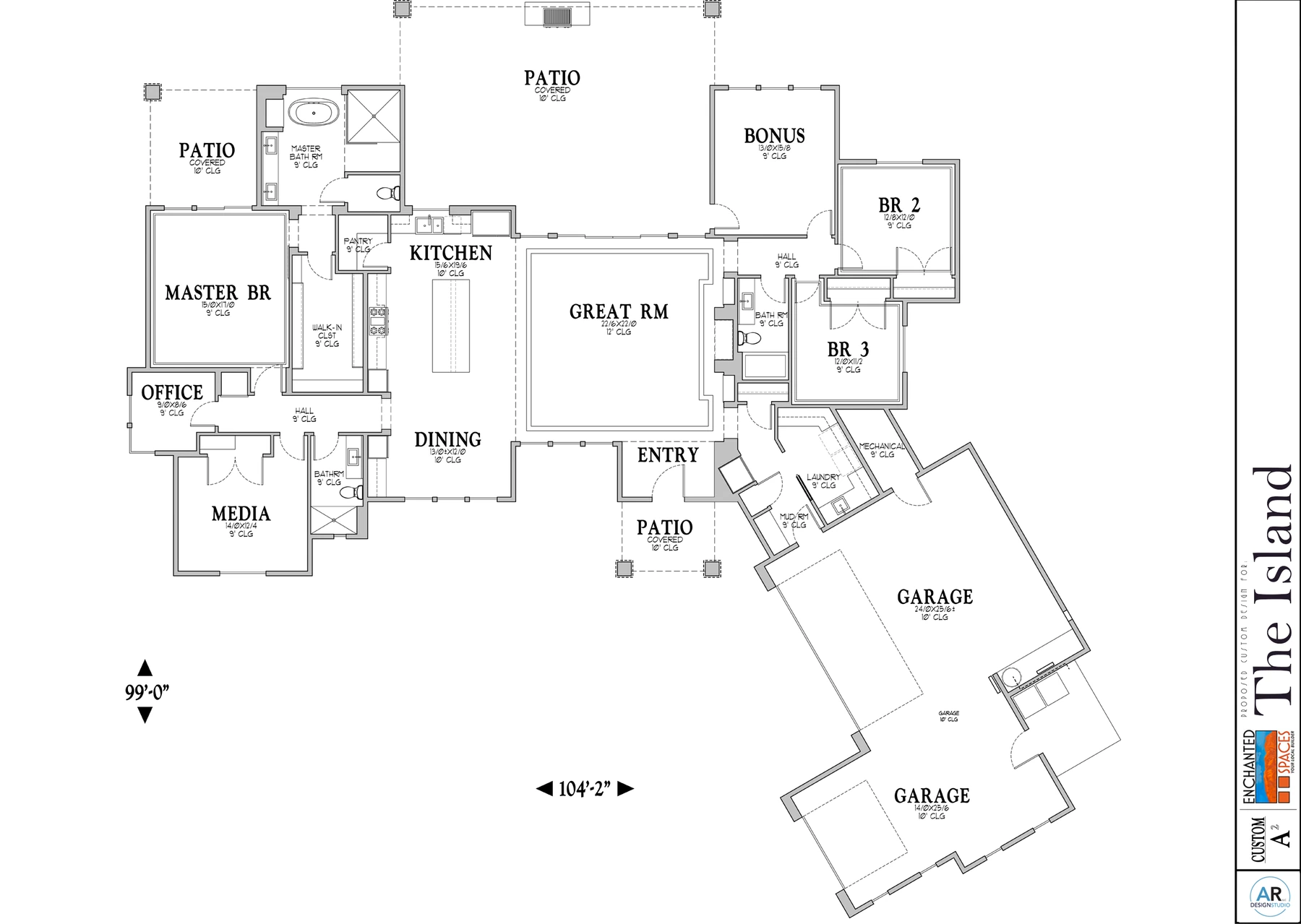Presentation floor plan for The Island