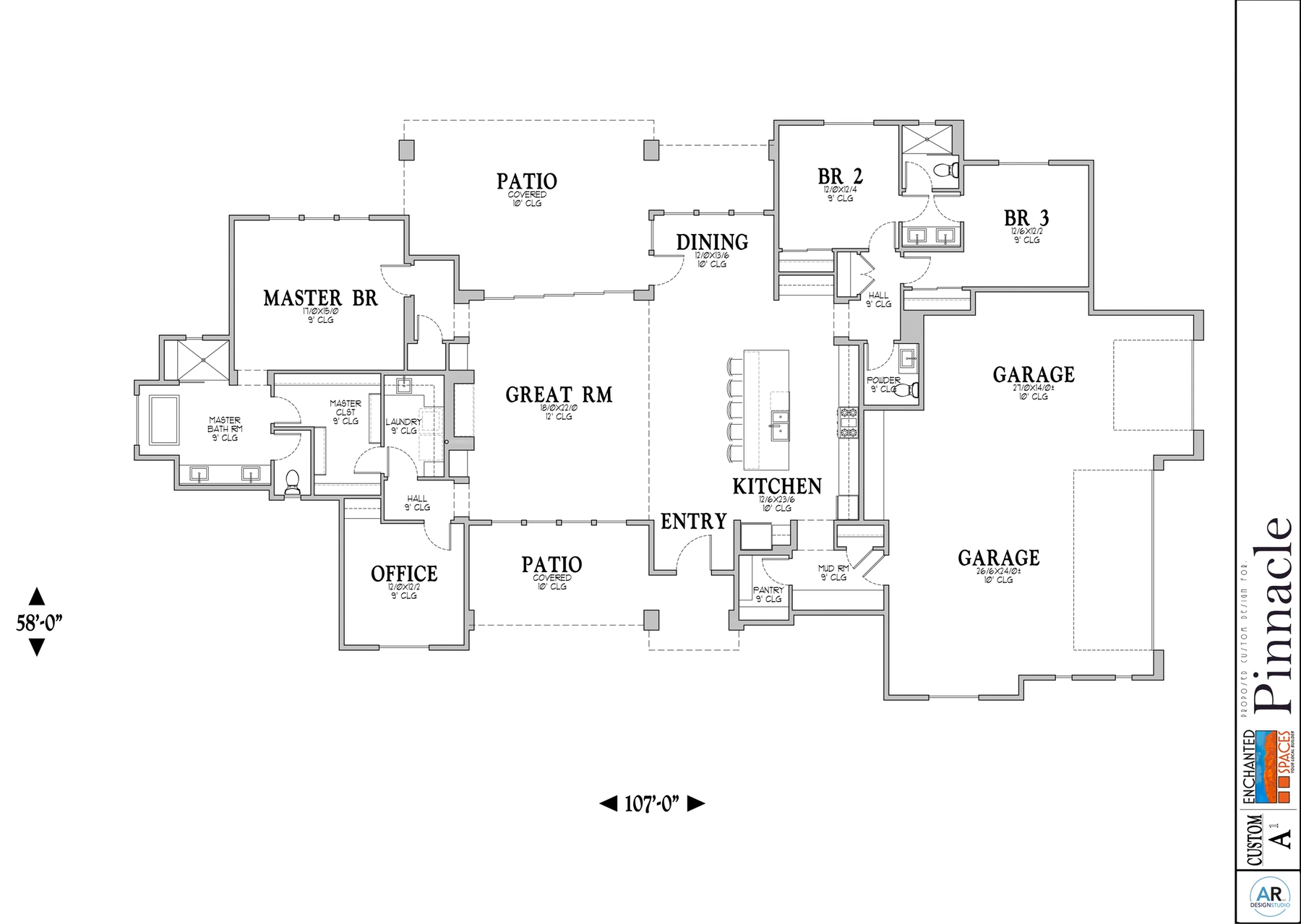 Presentation floor plan for The Pinnacle