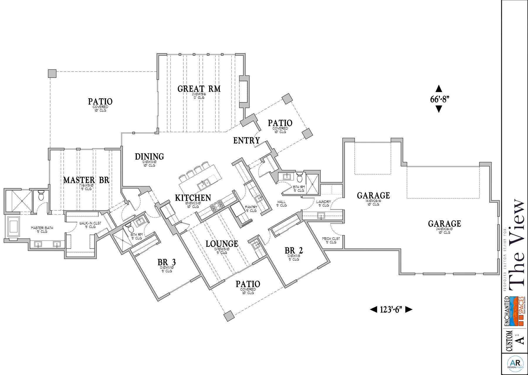 Presentation floor plan for The View