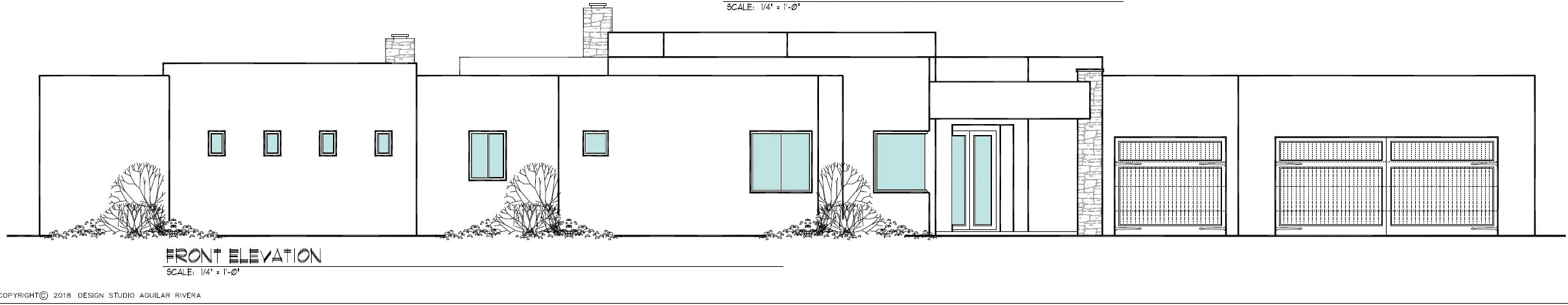 Petroglyph front elevation drawing